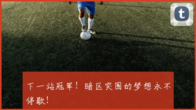 下一站冠军！暗区突围的梦想永不停歇！